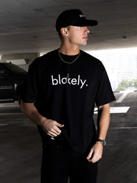 Logo Unfitted T-Shirt - Schwarz