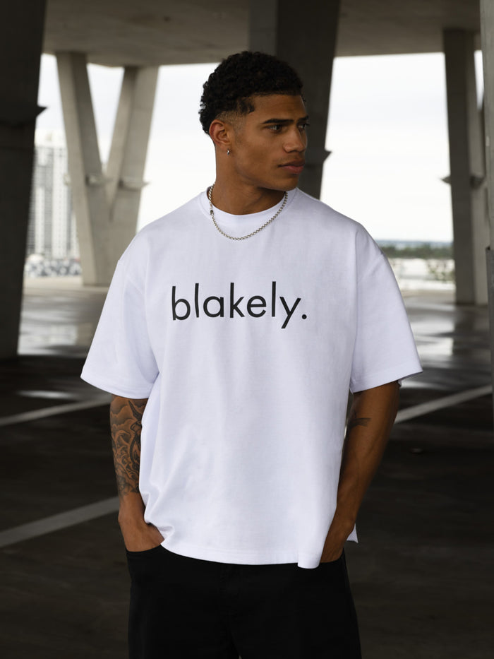 Logo Unfitted T-Shirt - White