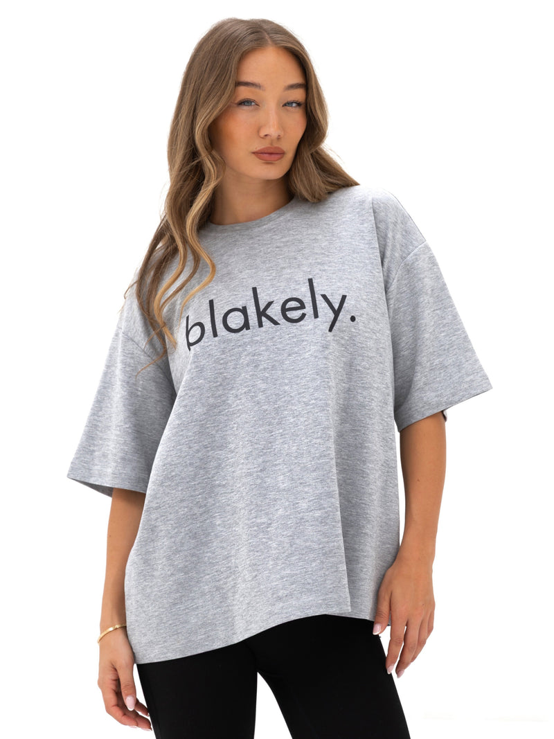 Logo Ultra Oversized T-Shirt - Mergelgrau