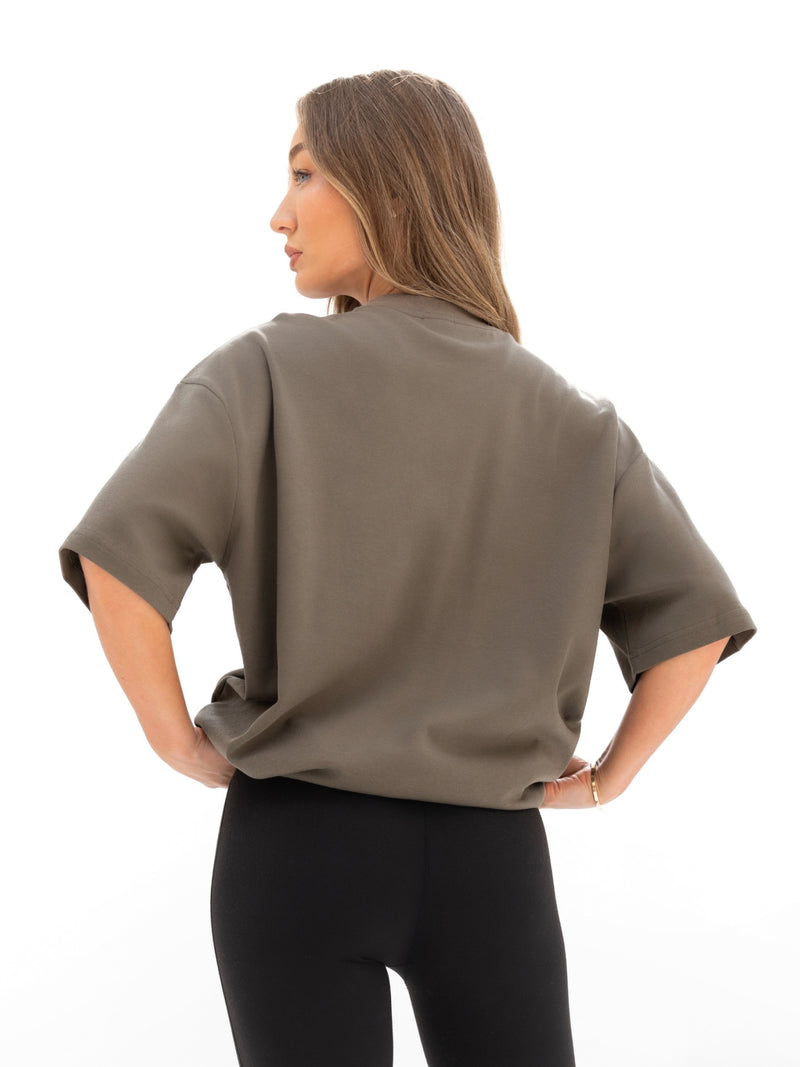 Madison Ultra Oversized T-Shirt - Khakibraun