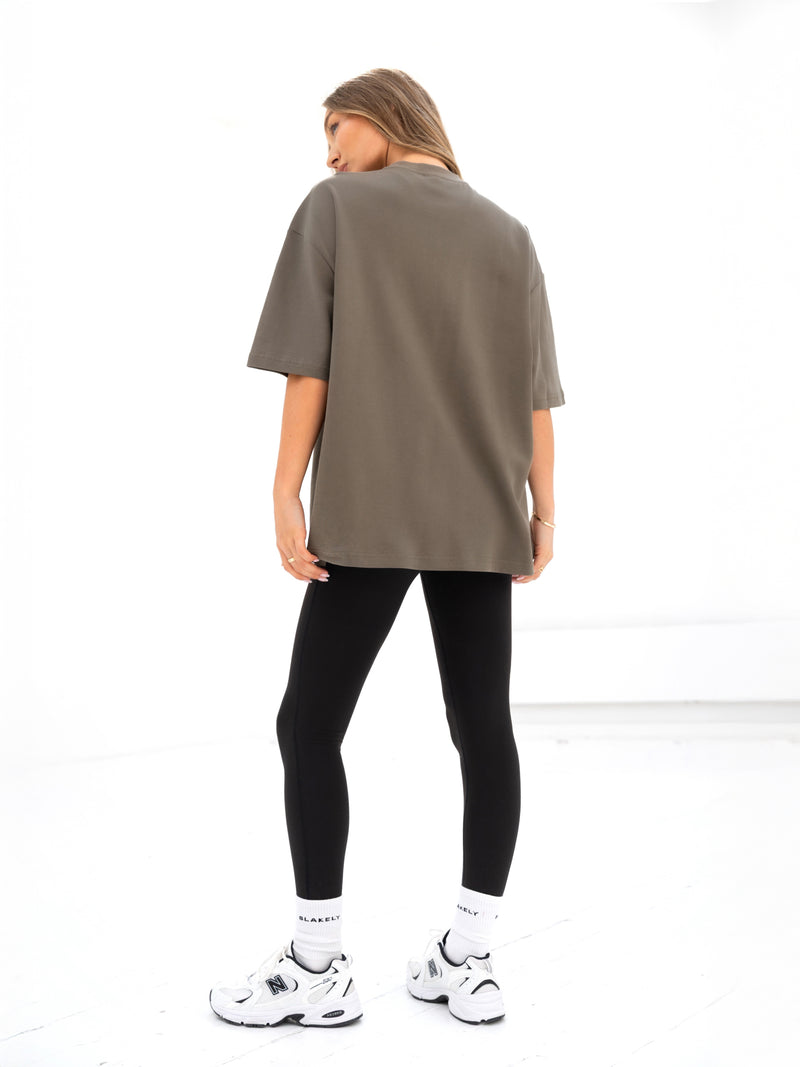 Madison Ultra Oversized T-Shirt - Khakibraun
