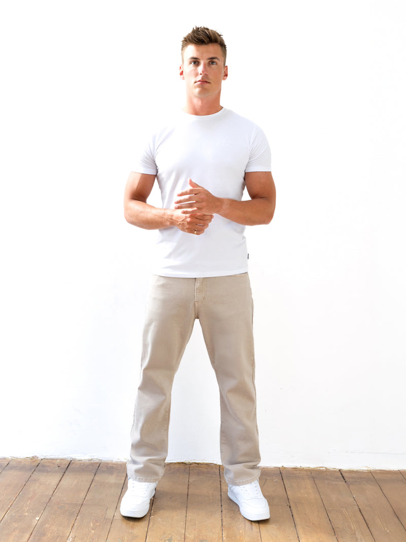Vol.15 Loose Fitting Jeans - Tan
