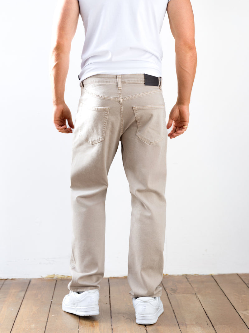 Vol.15 Loose Fitting Jeans - Tan