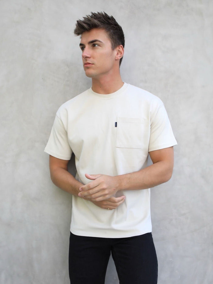 Relaxed Fit Pocket T-Shirt - Bone