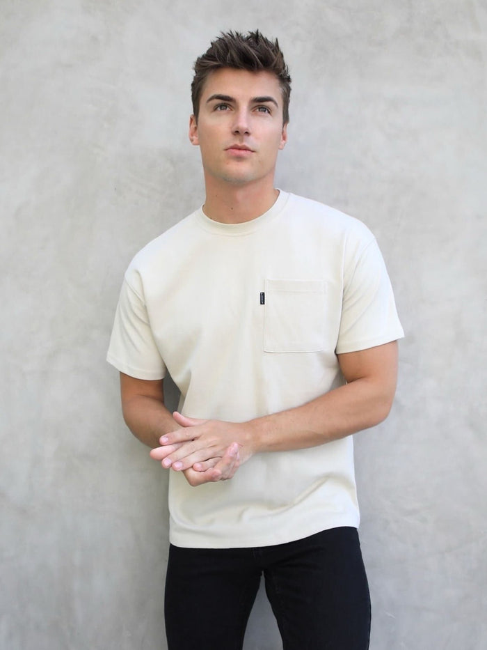 Relaxed Fit Pocket T-Shirt - Bone
