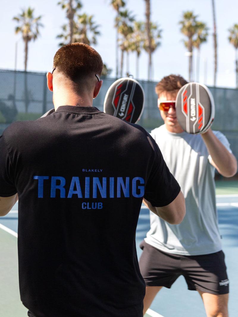 Relaxed Training T-Shirt - Black & Blue