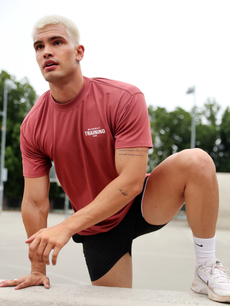 Relaxed Training T-Shirt - Rust Red