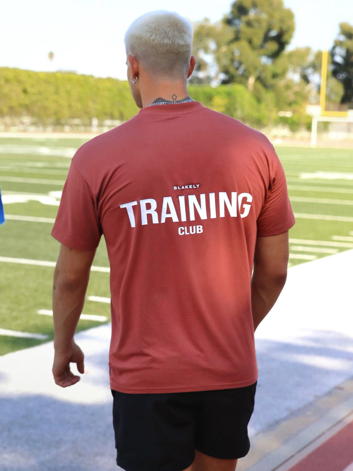 Relaxed Training T-Shirt - Rust Red