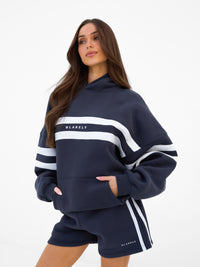 Amber Oversized Hoodie - Echte Marine