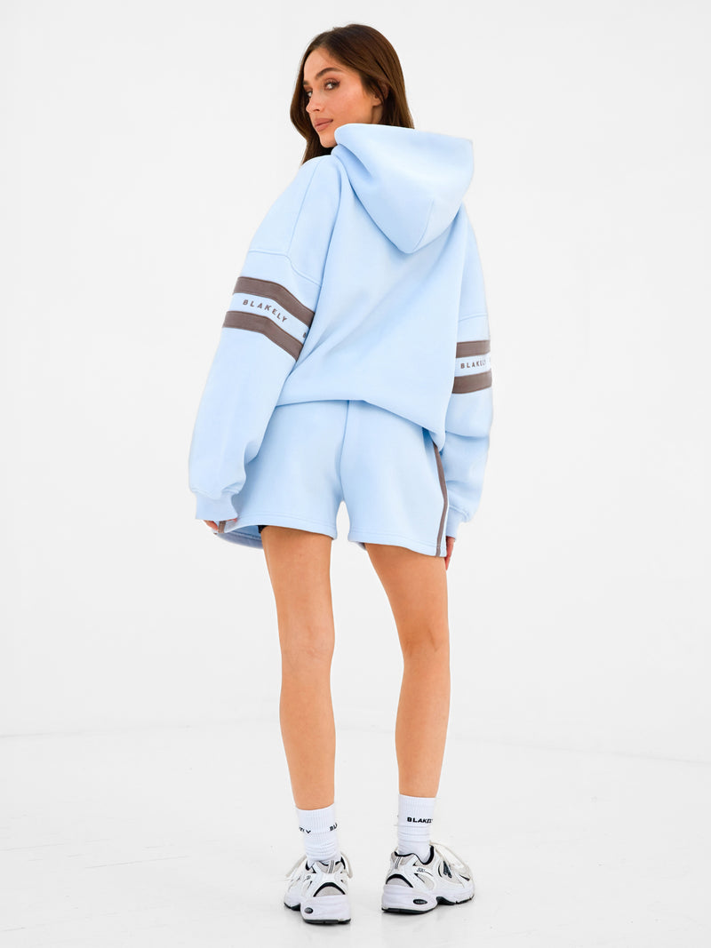 Lily Oversized Hoodie - Puderblau