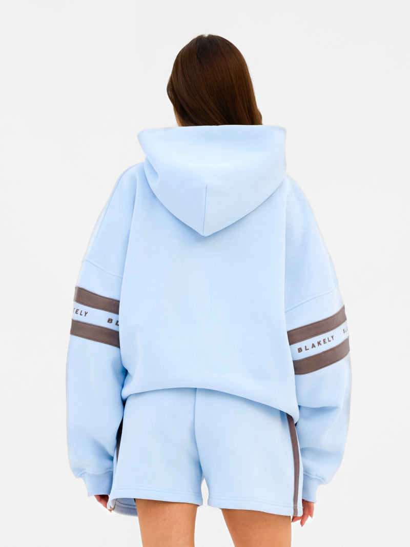 Lily Oversized Hoodie - Puderblau