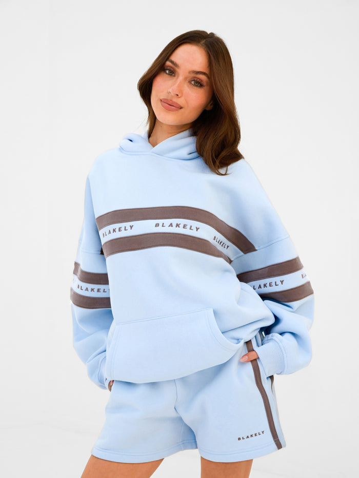 Lily Oversized Hoodie - Puderblau