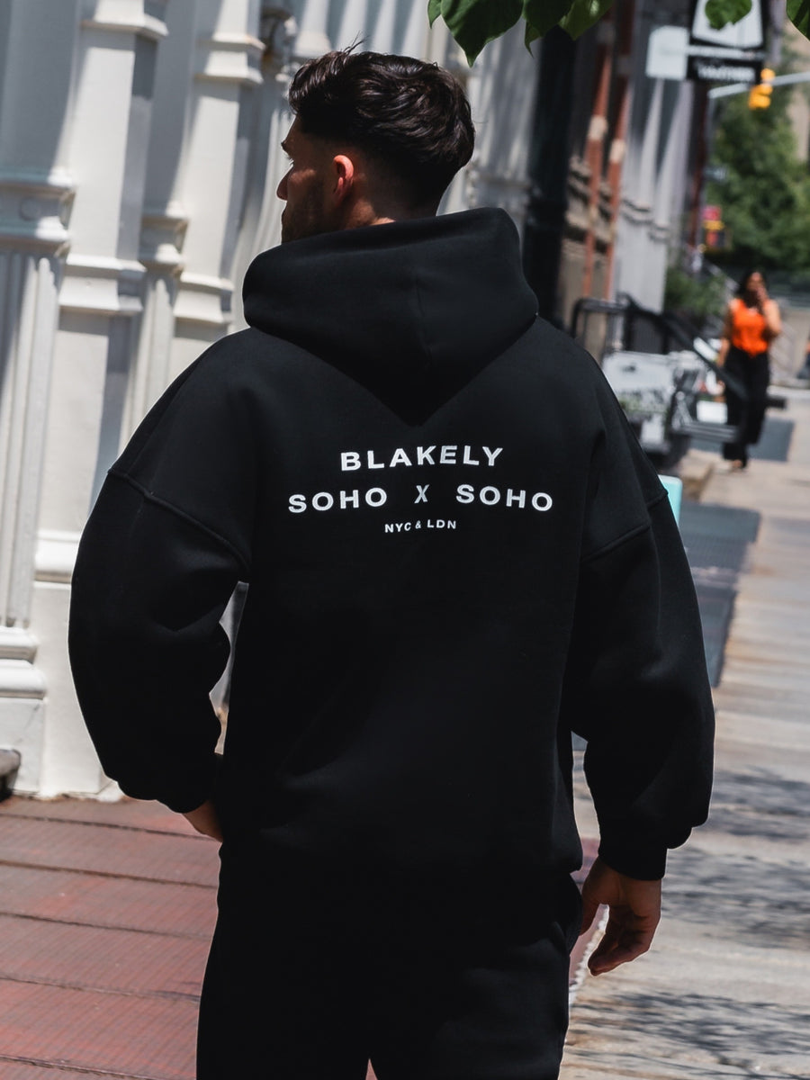 Soho Relaxed Hoodie - Black