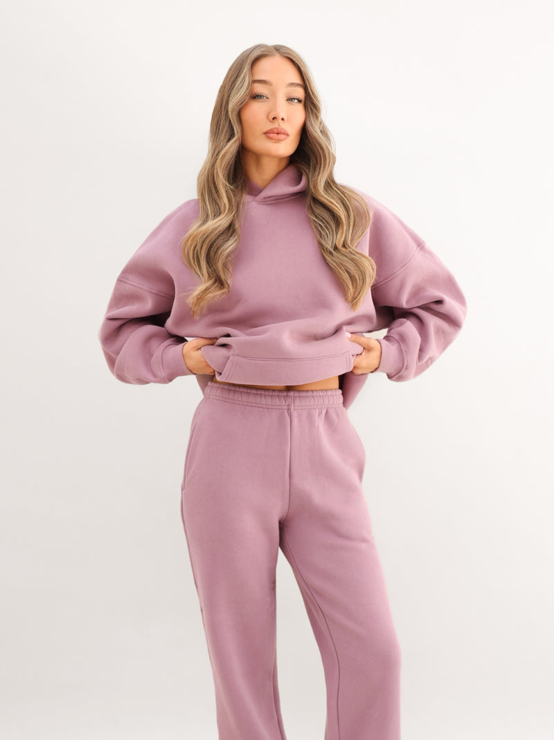 Blakely Basic Oversized Hoodie - Dusty Pink
