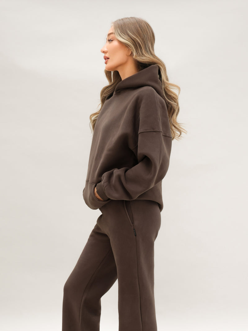 Blakely Basic Oversized Hoodie - Cocoa Brown
