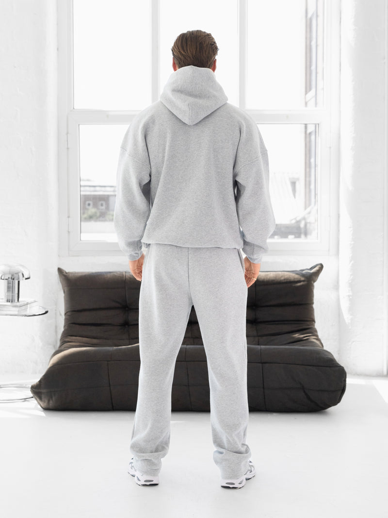 Blakely Basic Relaxed Hoodie - Marl Grey