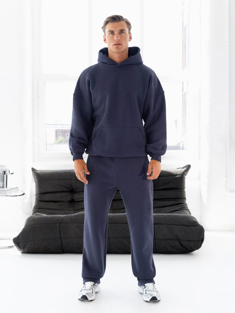 Blakely Basic Relaxed Hoodie - True Navy