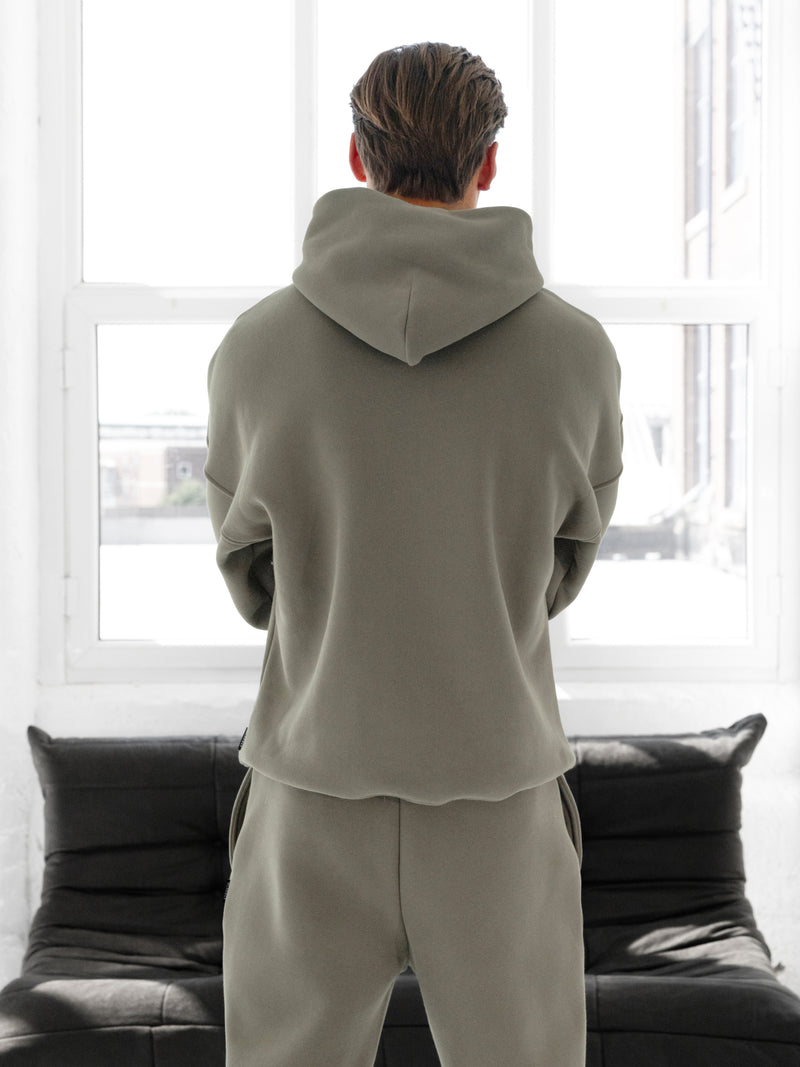 Blakely Basic Relaxed Hoodie - Safari Green