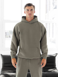 Blakely Basic Relaxed Hoodie - Safari Green