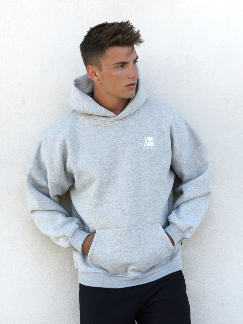 Apex Relaxed Hoodie - Marl Grey