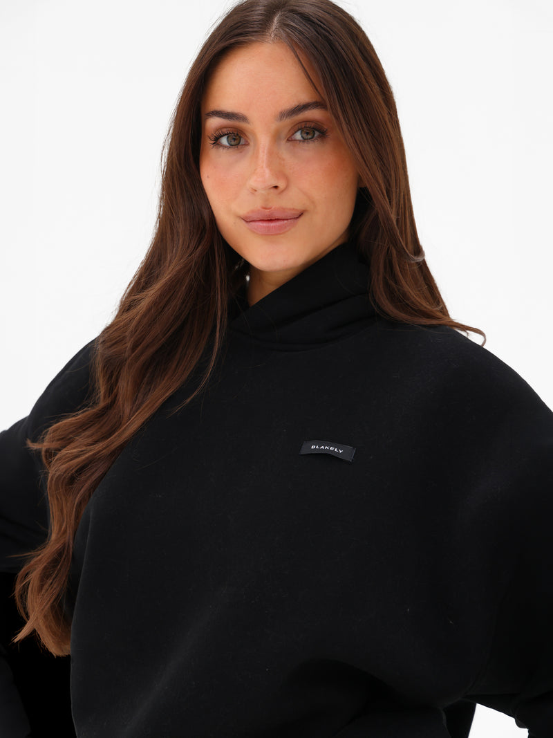 Olivia Oversized Hoodie - Black