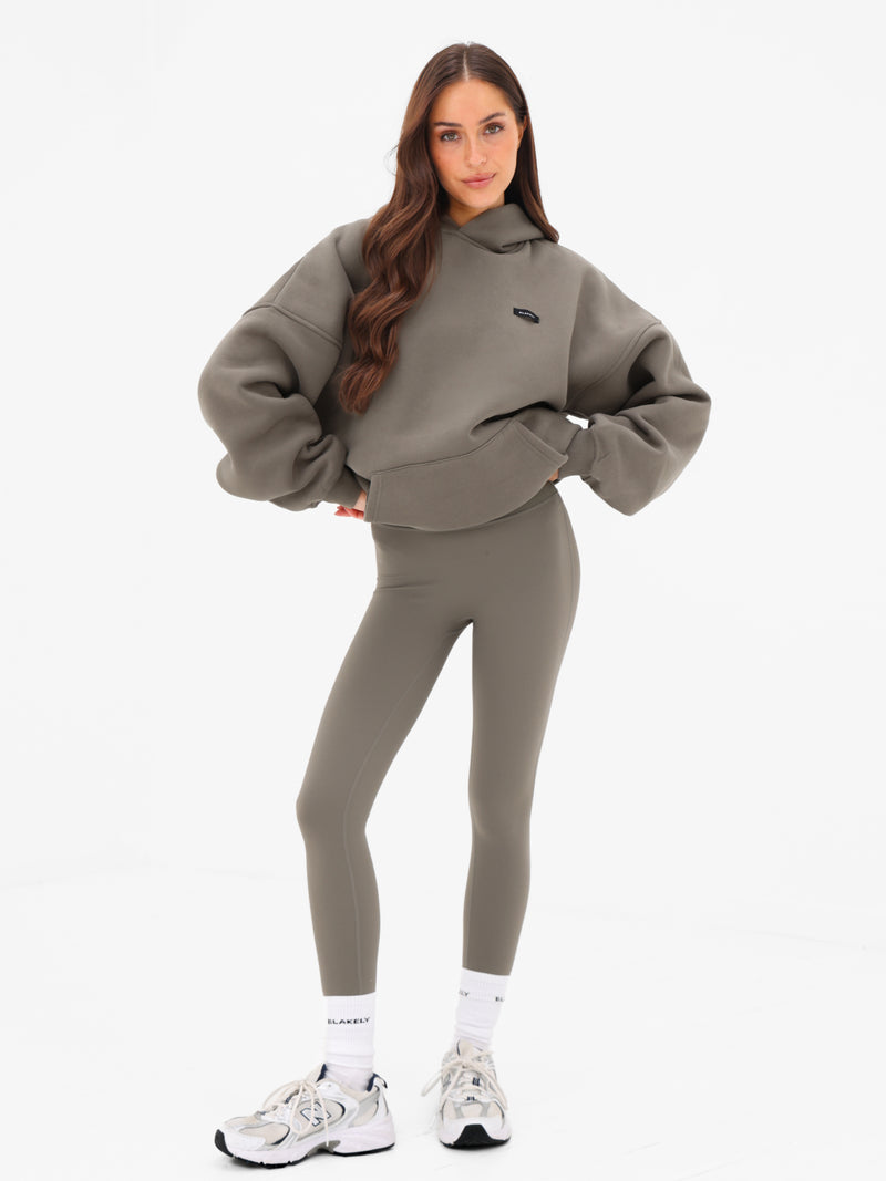 Olivia Oversized Hoodie - Vert Safari