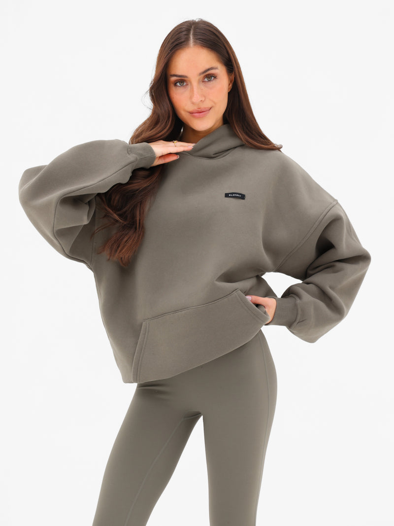 Olivia Oversized Hoodie - Vert Safari