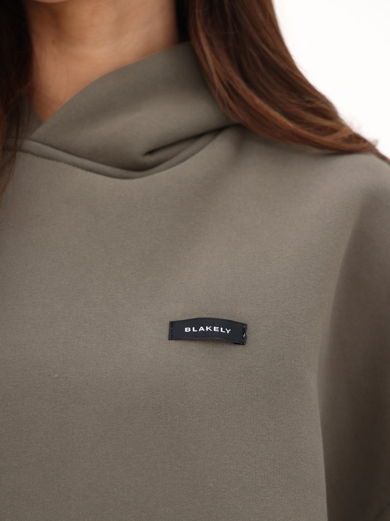 Olivia Oversized Hoodie - Vert Safari