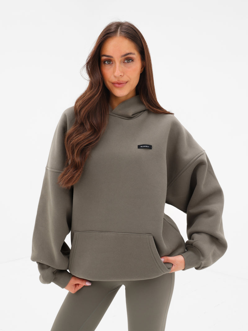 Olivia Oversized Hoodie - Vert Safari