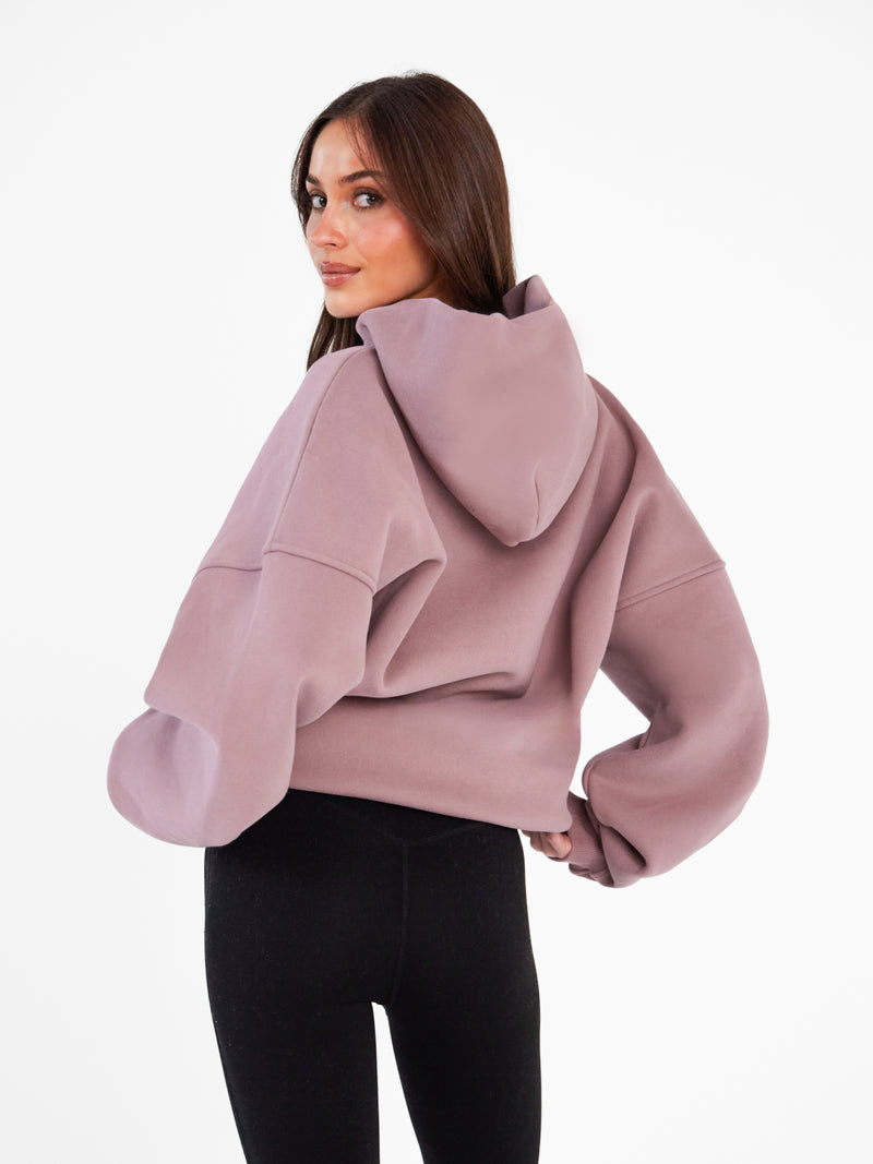 Olivia Oversized Hoodie - Dusty Pink