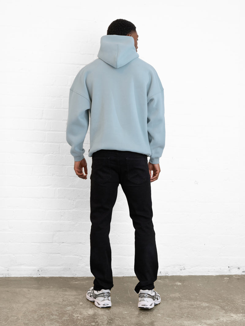 Outline Heritage Relaxed Hoodie - Mineralblau