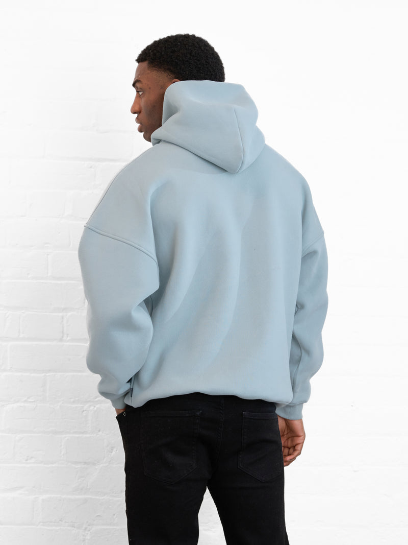 Outline Heritage Relaxed Hoodie - Mineralblau