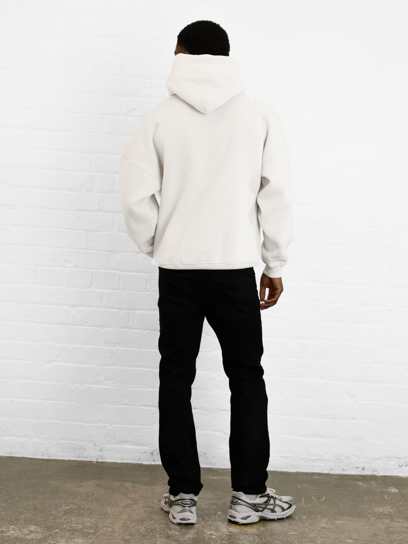 Outline Heritage Relaxed Hoodie - Kreide