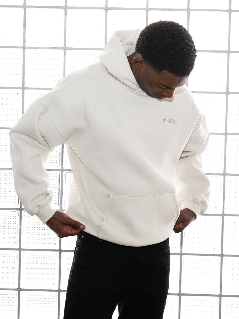 Outline Heritage Relaxed Hoodie - Kreide