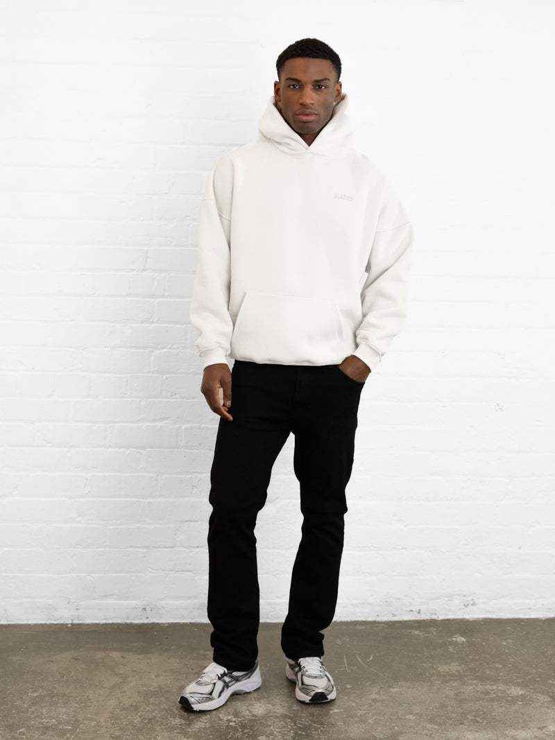 Outline Heritage Relaxed Hoodie - Kreide