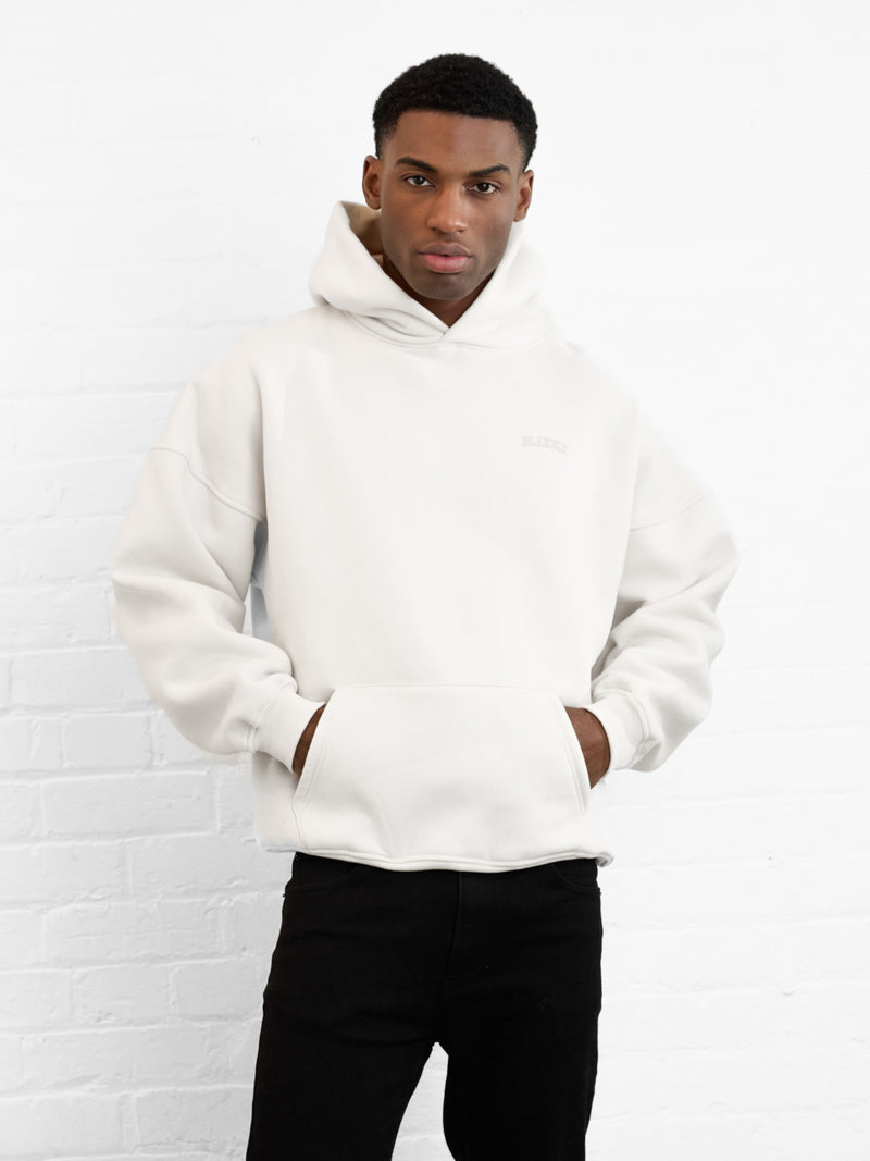 Outline Heritage Relaxed Hoodie - Kreide