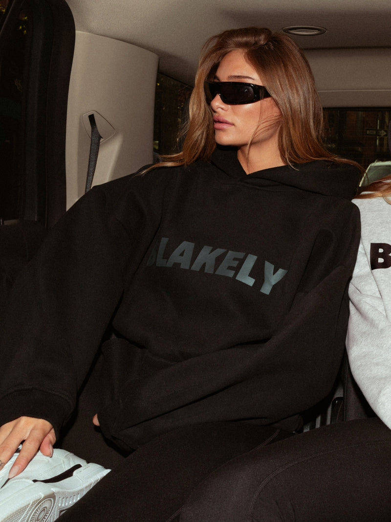 Studio Oversized Hoodie - Tonal Black