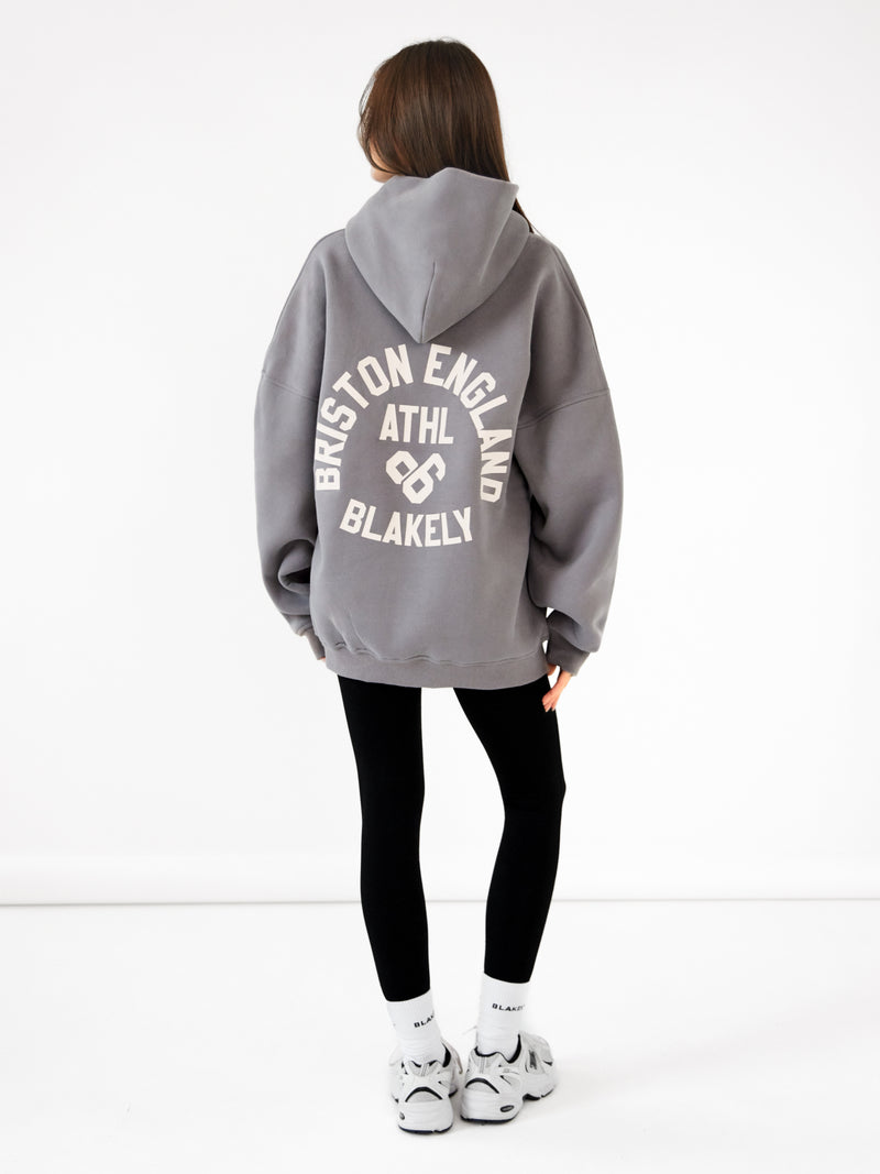 Briston Oversized Hoodie - Rokerig grijs