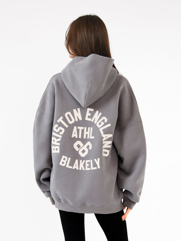 Briston Oversized Hoodie - Rokerig grijs