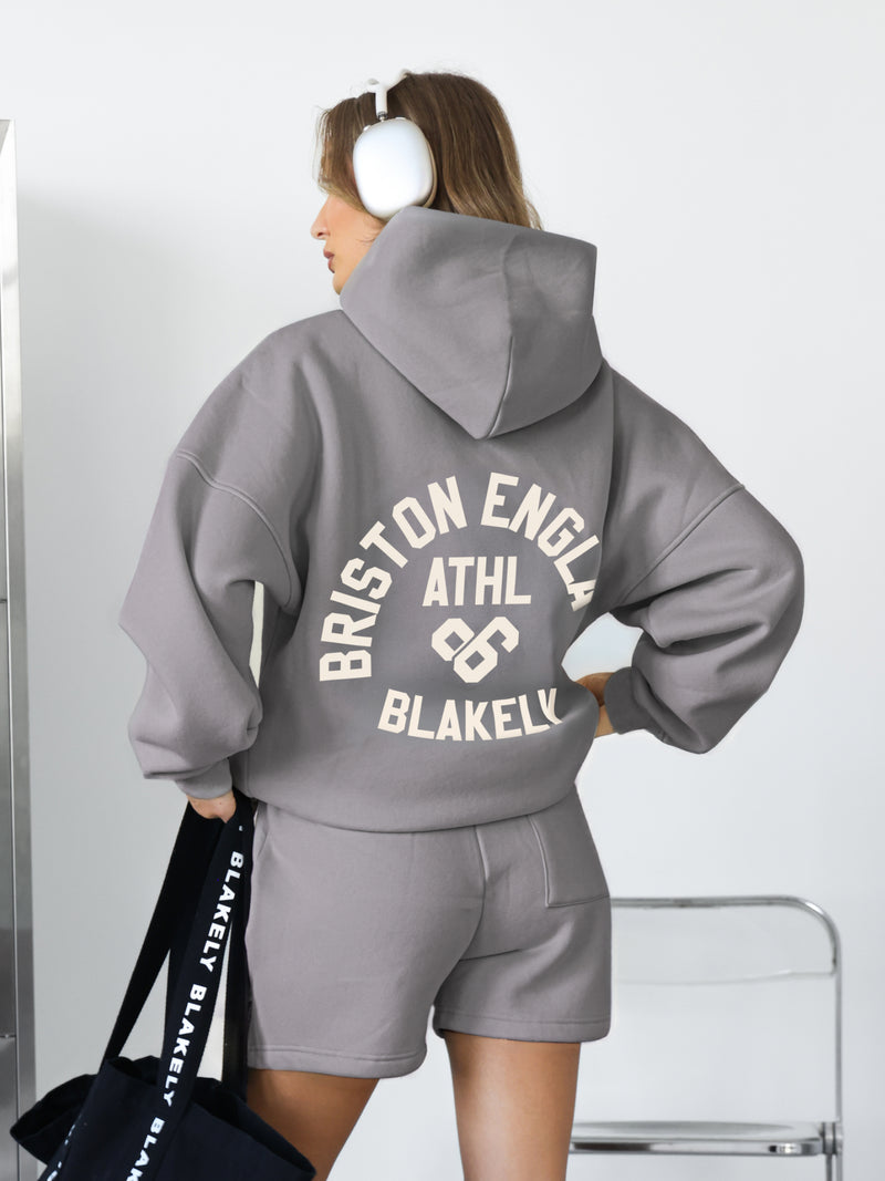 Briston Oversized Hoodie - Rauchiges Grau