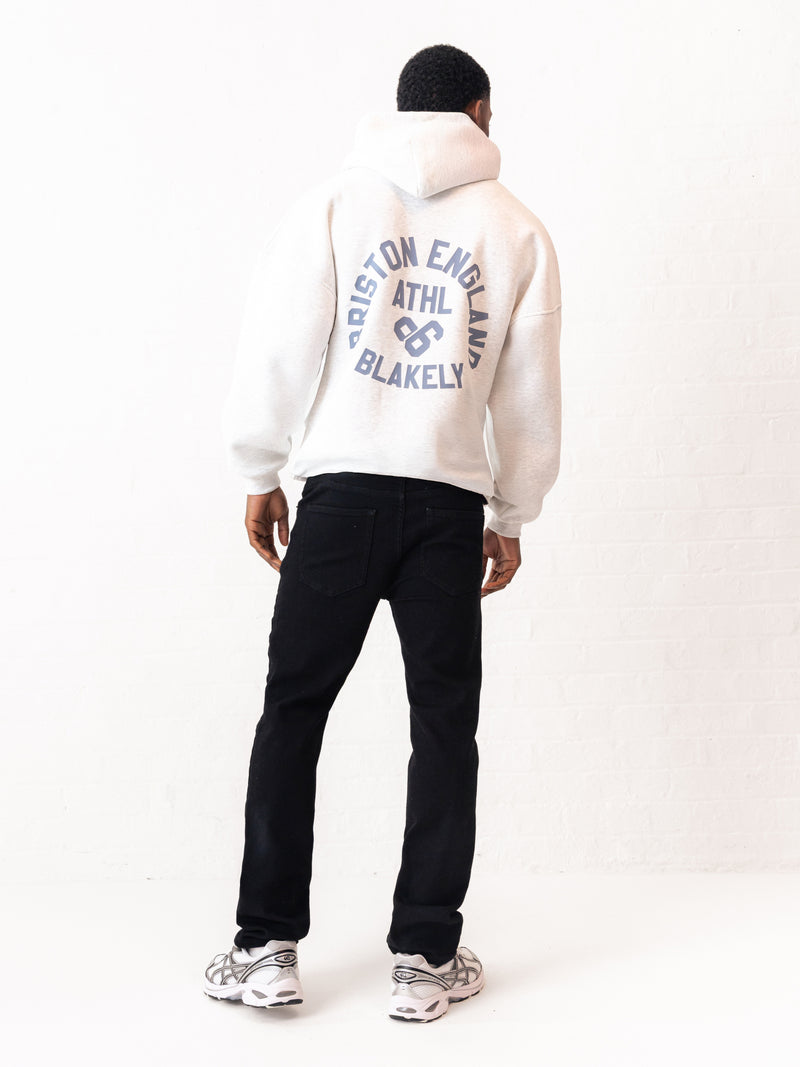 Briston Relaxed Hoodie - Marl Wit
