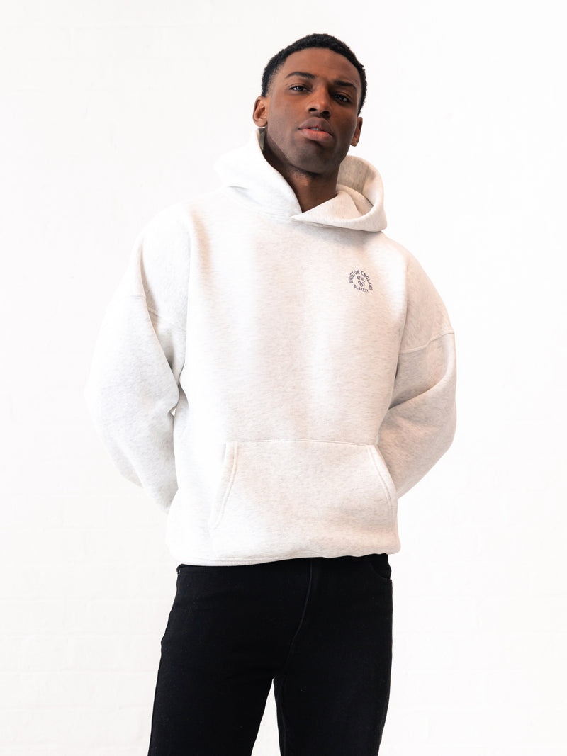 Briston Relaxed Hoodie - Marl Wit