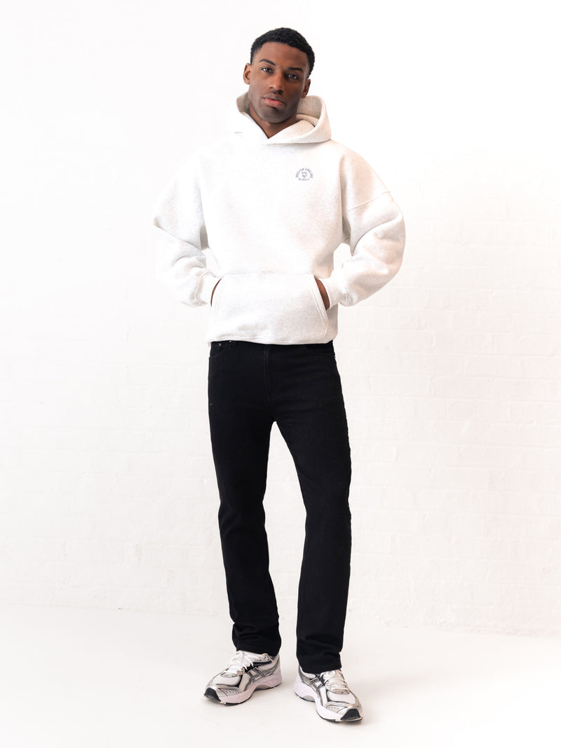 Briston Relaxed Hoodie - Marl Wit