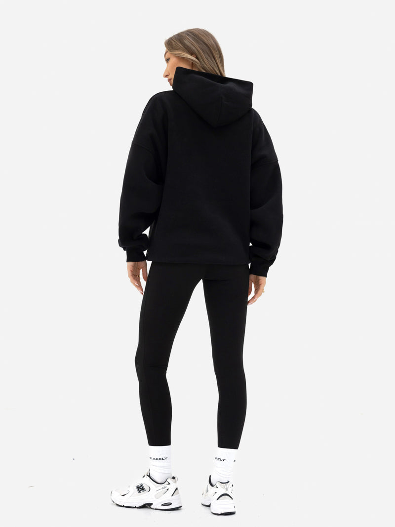Freya Oversized Hoodie - Black