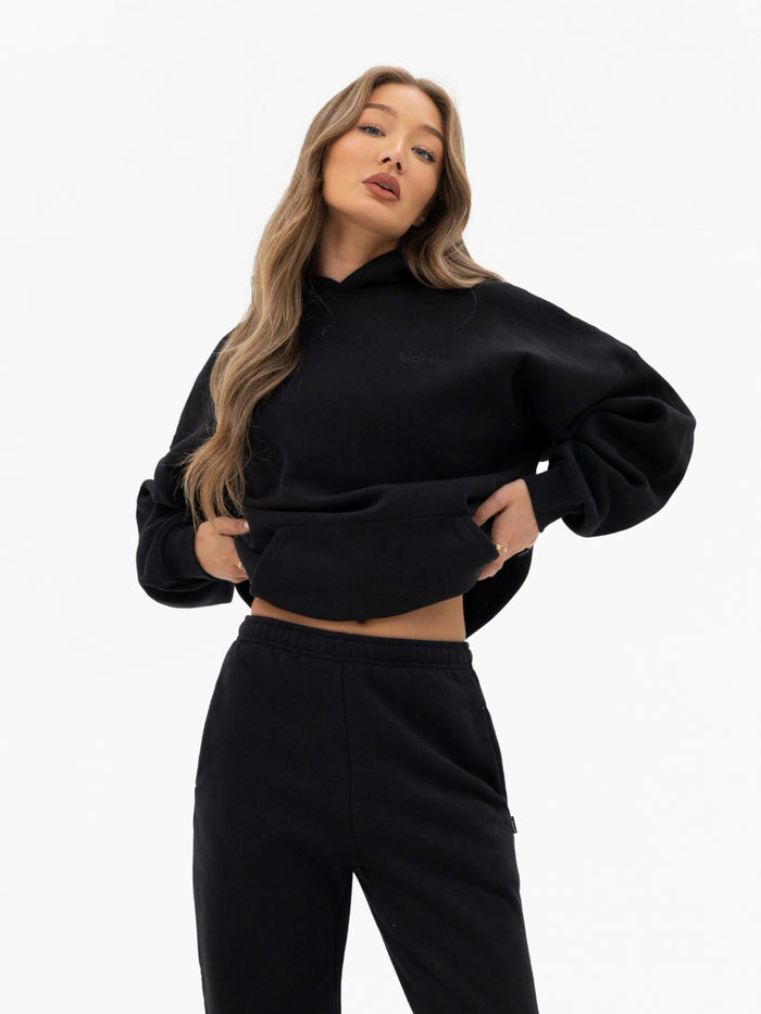 Freya Oversized Hoodie - Schwarz