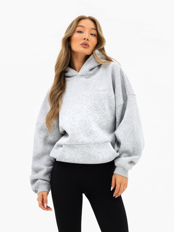 Freya Oversized Hoodie - Mergelgrau