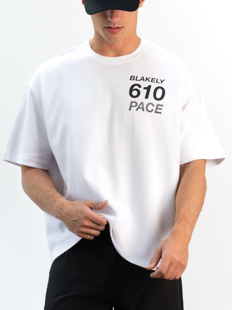 Pacer 610 Unfitted T-Shirt - Strahlendes Weiß