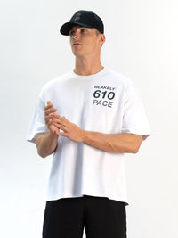 Pacer 610 Unfitted T-Shirt - Strahlendes Weiß