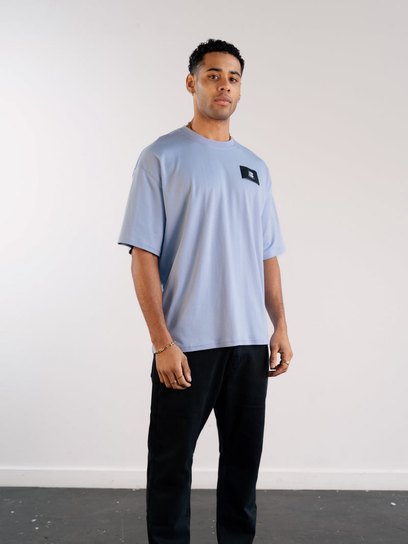 Apex Label Relaxed T-Shirt - Sky Blue