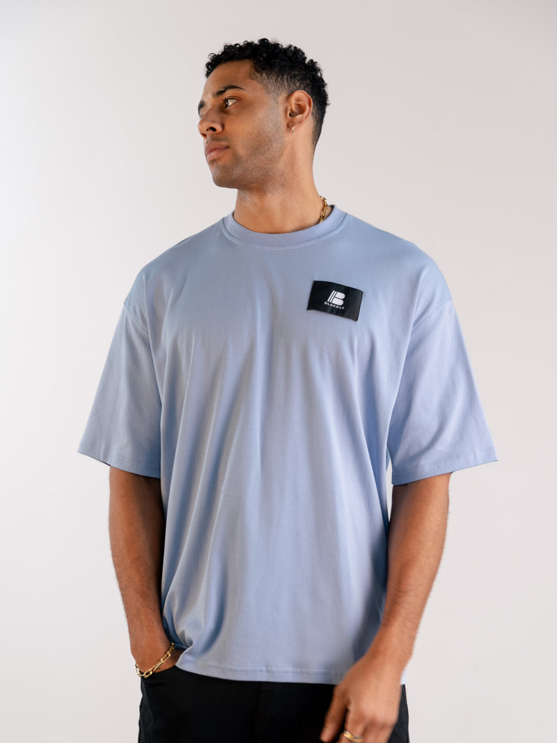 Apex Label Relaxed T-Shirt - Sky Blue